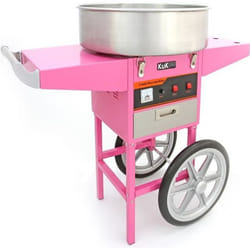 Machine à Barbe à Papa avec Charrette - Rose