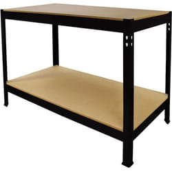 Etabli d'Atelier / Table de Travail en Acier Noir - Monster Racking - 120cm x 60cm x 90cm - Capacité 200kg