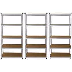 Avec une forme mince, ces étagères galvanisées ont un look magnifique et sont une solution practique pour tous garages ou ate ...