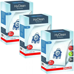 Miele Lot de 12 sacs à poussières HyClean 3D GN
