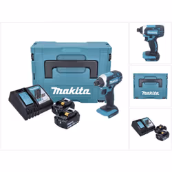 Contenu du paquet: - 1x Makita DTD 152 18V Li-Ion Visseuse à chocs sans fil - 2x Batteries Makita BL1830 3,0 Ah / 3000 mAh 18 ...
