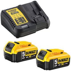copy of Starter-kit 18V (2x 5.0 Ah) avec chargeur DCB115 - DEWALT DCB184X2DCB115