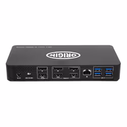 Origin Storage OSDOCK-T4K15 station d'accueil USB 3.2 Gen 1 (3.1 Gen 1) Type-A + Type-C Noir - Vue supplémentaire 4