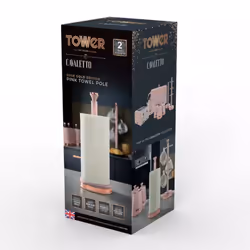 Tower Cavaletto Support de papier toilette sur table Rose