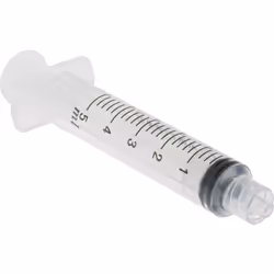 Contenance = 5ml Longueur = 103mm diamètre = 13.7mm Matériau du produit = PE Aiguilles non fournies avec le produit. Seringue ...