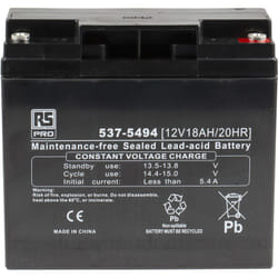 Rs Pro - Batterie au plomb étanche 12V 18Ah cyclique ( Prix pour 1 )