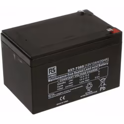 Capacité = 12Ah Tension nominale = 12V Fabrication = AGM Type de terminaison = T1 Dimensions = 151 x 98 x 95mm Poids = 3.5kg  ...