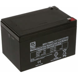 Rs Pro - Batterie au plomb étanche 12V 12Ah cyclique ( Prix pour 1 )