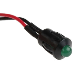 Rs Pro - Voyant led lumineux Vert dia. 8mm, 24V c.c. ( Prix pour 1 )