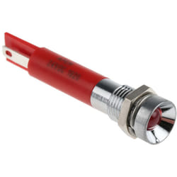 Voyant led lumineux Rouge Rs Pro dia. 8mm, 24V c.c. ( Prix pour 1 )