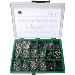 Rs Pro - Kit de vis en Acier Inoxydable, 3168 pièces, M2, M2.5, M3, M4, M5, M6 ( Prix pour 1 Kit )