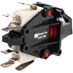 Rs Pro - Interrupteur pneumatique série 687 a accrochage, no / nf, montage Panneau ( Prix pour 1 )