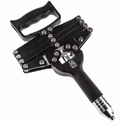 Type d'outil de rivetage = Pince extensible Taille maximum du rivet = 4.0mm Taille minimum de rivet = 3.2mm Riveteuse à langu ...