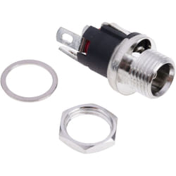 Rs Pro - Prise d'alimentation cc, 5.0A, Montage panneau, 12,0 v, 21.3mm ( Prix pour 1 )
