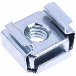 Taille de filetage = M5 Largeur hors tout = 13.72mm Dimensions de découpage = 9.53 x 9.53mm Matériau = Acier Finition = Galva ...