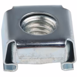 Taille de filetage = M6 Largeur hors tout = 13.72mm Dimensions de découpage = 9.53 x 9.53mm Matériau = Acier Finition = Galva ...
