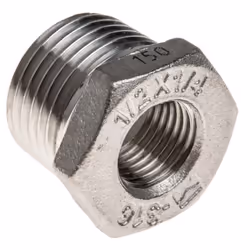 Raccord 1 = R 1/2" mâle Longueur = 0.87pouce Forme = Hexagonal Taille du filetage 1 = 1/2pouce Taille du filetage 2 = 1/4pouc ...