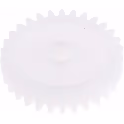 Module = 1 Nombre de dents = 30 Matériau = POM Diamètre d'alésage = 6mm Diamètre du moyeu = 14mm Diamètre Primitif = 30mm Lar ...