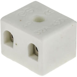 Bornier de raccordement Rs Pro 2 pôles , a visser, 4mm², 32A ( Prix pour Paquet de 5 )