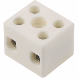 Nombre de voies = 2 Courant = 57A Taille de fil = 8 AWG Type de raccordement = A visser Avec fusible = Non Matériau = Céramiq ...