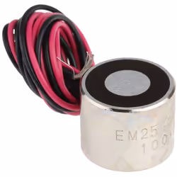 Tenue à l'arrachement = 150N Tension d'alimentation = 24V c.c. Profondeur = 20 mm Diamètre = 25mm RS PRO S'allume pour mainte ...