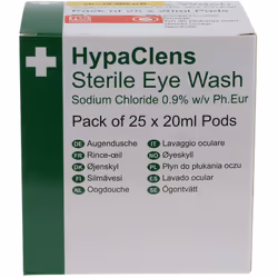 Type = Fournitures rinçage oculaire Taille = 20 ml Type de support = Portable Contenu du kit = Pod de collyre (20 ml) Quantit ...