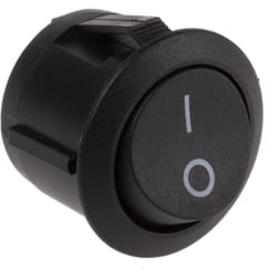 Rs Pro - Interrupteur à bascule Noir Unipolaire à une direction On-None-Off ( Prix pour 1 )