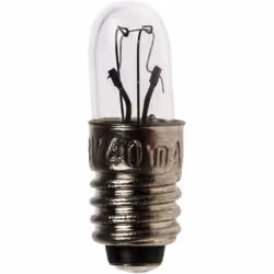 Tension = 28 V Base de la lampe = E5 Courant = 40 mA Diamètre = 5.7mm Taille de la lampe = T1 1/2 Longueur = 17,5 mm Couleur  ...