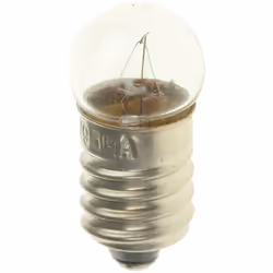 Tension = 12 V Base de la lampe = E10 Courant = 95 mA Diamètre = 11mm Taille de la lampe = G3 1/2 Longueur = 24 mm Couleur de ...