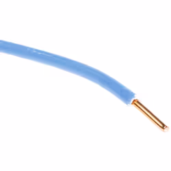 Code normalisé = H07V-U Section = 1,5 mm² Type = 6491X Longueur = 100m Diamètre extérieur = 2.8mm Couleur de gaine = Bleu Ten ...