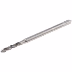 Taille de filetage = M2 Type = Goujure spiralée, seconde Pas = 0.4mm Standard de filet = Métrique Nombre de pièces = 1 Matéri ...