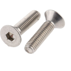 Vis à six pans creux, M3 x 12mm, tête Vis fraisée à tête creuse hexagonale, en Acier Inoxydable ( Prix pour Boîte de 50 )