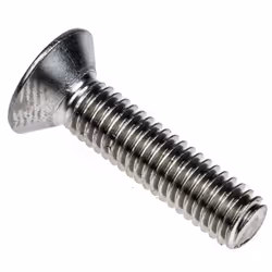 Taille de filetage = M6 Longueur = 25mm Forme de tête = Vis fraisée à tête creuse hexagonale Standard DIN = DIN 7991 Matériau ...
