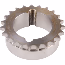 Adapté au type de chaîne standard = 06B-1 Nombre de dents = 23 Type d'alésage = Bague conique Diamètre Primitif = 69.95mm Mat ...