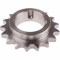 Adapté au type de chaîne standard = 12B-1 Nombre de dents = 17 Type d'alésage = Bague conique Diamètre Primitif = 103.67mm Ma ...