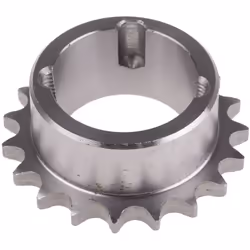 Adapté au type de chaîne standard = 06B-1 Nombre de dents = 19 Type d'alésage = Bague conique Diamètre Primitif = 57.87mm Mat ...