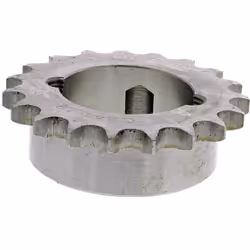 Adapté au type de chaîne standard = 08B-1 Nombre de dents = 19 Type d'alésage = Bague conique Diamètre Primitif = 77.16mm Mat ...
