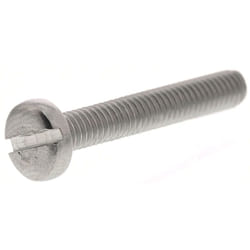 Vis à métaux Rs Pro M4 à tête Cylindrique fendue en Acier Inoxydable, 25mm ( Prix pour Sachet de 100 )