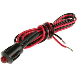 Rs Pro - Voyant led clignotante Rouge dia. 8mm, 12V c.c. ( Prix pour 1 )