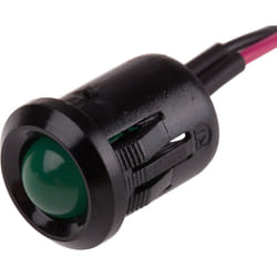 Rs Pro - Voyant led lumineux Vert dia. 12mm, 2V c.c. ( Prix pour 1 )
