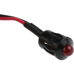 Rs Pro - Voyant led lumineux Rouge dia. 8mm, 24V c.c. ( Prix pour 1 )