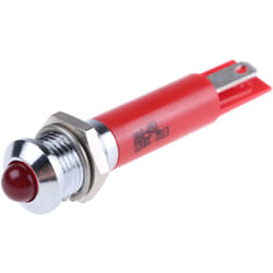 Rs Pro - Voyant led clignotante Rouge dia. 8mm, 12V c.c. ( Prix pour 1 )