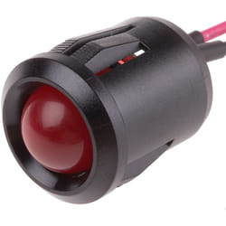 Voyant LED clignotante Rouge RS PRO, dia. 14mm, 24V c.c. ( Prix pour 1 )