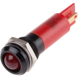 Rs Pro - Voyant led lumineux Rouge dia. 12mm, IP67 ( Prix pour 1 )