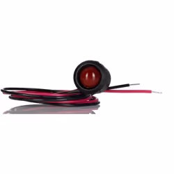 Tension nominale = 12V c.c. Couleur du flux lumineux = Rouge Taille de l'orifice de fixation = 14mm Type de lampe = LED clign ...