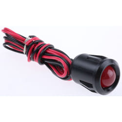 Rs Pro - Voyant led lumineux Rouge dia. 14mm, 12V c.c. ( Prix pour 1 )