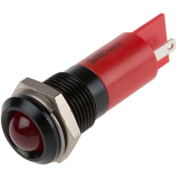 Voyant led clignotante Rouge Rs Pro dia. 14mm, 24V c.c. ( Prix pour 1 )