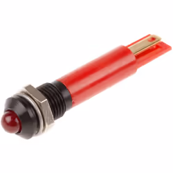 Tension nominale = 12V c.c. Couleur du flux lumineux = Rouge Taille de l'orifice de fixation = 8mm Type de lampe = LED cligno ...