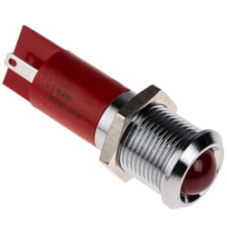 Voyant led lumineux Rouge Rs Pro dia. 14mm, 12V c.c. ( Prix pour 1 )