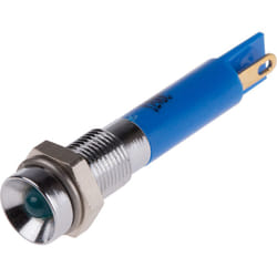 Voyant led lumineux Bleu Rs Pro dia. 6mm, 12V c.c., taille de la lampe 3 mm ( Prix pour 1 )